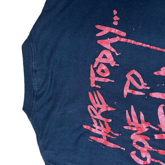 Vintage 1991 Guns N Roses Brockum Shirt Single Stitch‎ Here Today Gone To Hell L - Picture 12 of 13